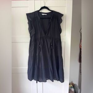 Sonoma black Sleeveless Dress with Tassels